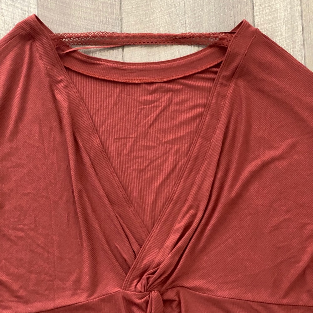 ⏰❗️🆕Free People Shimmy Shake V-Back Knit Top - Picture 7 of 8